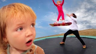 best JANUARY ever THE MOVIE!! 2 new pets! shark pool swim! Adley Niko shred! sick dad! trick shots!