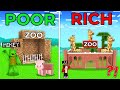 POOR ZOO vs RICH ZOO : JJ PRO vs Mikey NOOB Build Battle in Minecraft Maizen!