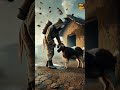 eerie rescue goat covered in golden bees saved in rustic village 🐐🐝 shorts animals ai