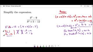 Simplifying a Rational Expression