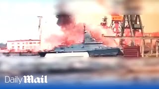 Putin’s newest warship destroyed by Ukraine's Storm Shadow missiles in Crimea