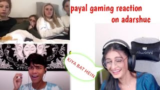 Reaction on adarsh OMEGLE funny VIDEO || adarsh uc omegle  videos || PAYAL GAMING
