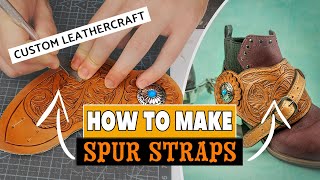 How to make amazing custom leather spur straps