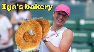 Iga's bakery; 6 times when Iga Swiatek won a final with a bagel🥯🏆