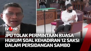 JPU Menolak Sidang Terdakwa \u0026 Saksi Digabung | Kabar Khusus tvOne