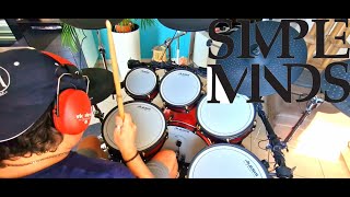 ALIVE AND KICKING - SIMPLE MINDS - DRUM COVER ON ALESIS STRIKE PRO SE E-DRUMS - NO CLICK