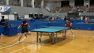 【女子 1回戦】面田采巳 vs 大藤沙月｜2021アジア卓球選手権ドーハ大会 日本代表選考合宿