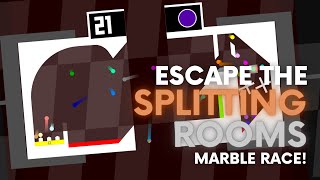 Escape the Splitting Rooms - Survival Algodoo Marble Race
