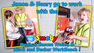 Smoby Work Bench & Medical Trolley