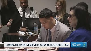 Closing arguments are expected on Thursday in the Julio Foolio case