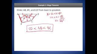 Geometry Lesson 5.5: Inequalities in Two Triangles