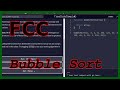 Bubble Sort - FreeCodeCamp Challenge