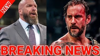 TODAY VERY TROUBLE NEWS!  Triple H And CM Punk Heartbreaking Announcement Stuns WWE Universe😭