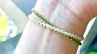 【编绳教程】chinese knot bracelet-超细小金珠手绳·，3分钟学会，超级简单的编法，新手无压力，赶紧跟着视频一起DIY吧