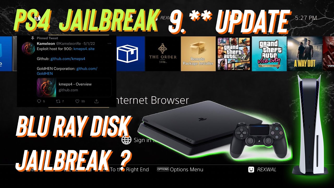 Ps4 Jailbreak New Update New Version 1.8 - YouTube