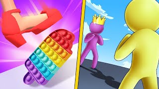🔵🟡 Tippy Toe vs Giant Rush - All New Level Gameplay Android,ioS NEW BIG APK UPDATE