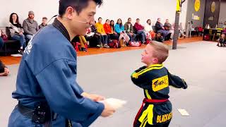 Kim’s Tiger Kicks Black Belt Test.