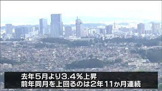 「2か月連続・主要都市で最高値」仙台の5月の消費者物価指数3.4％上昇『109.7』食料品や宿泊料含む教養娯楽などの価格上昇