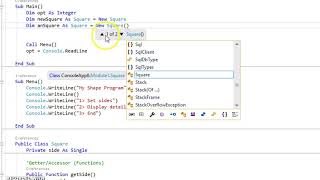 Intro Object Oriented Programming - VB
