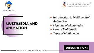 Meaning of Multimedia | Introduction to Multimedia and Animation | eLearning Video