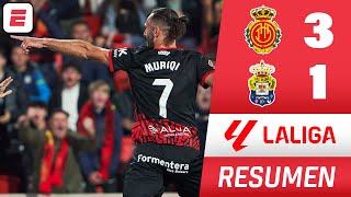 MALLORCA ganó 3-1 ante LAS PALMAS con DOBLETE de MURIQI y se acerca a puestos europeos | La Liga