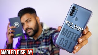 Moto G31 UNBOXING - First Sale Unit, FHD+ AMOLED, Helio G85 at Just ₹12,999 🔥