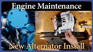 Engine Maintenance & New Alternator Install  - Ep. 310 - Acorn to Arabella: Jour