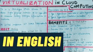 Lecture 11 Virtualization In Cloud Computing in English || What Is Virtualization