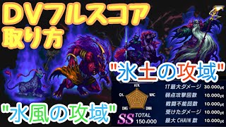 【FFBE】水風の攻域と氷土の攻域フルスコア攻略解説！！