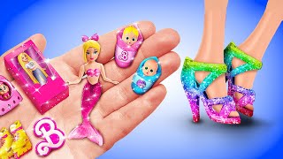 50+ DIY Miniature Coolest Doll Hacks 🌈👡 *Rainbow Shoes for Dolls*