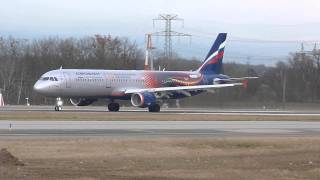 [HD] Aeroflot ''Manchester United'' livery A321 take off at Geneva/GVA/LSGG