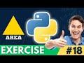 Python Exercise - Calculate Area of a Triangle (Daily Python Practice #18)