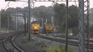 37518/37668  passing 37606/37602 with 57002/37605/37604 DIT 6K73 flasks, 22nd Sept. 2014 THRASH !!