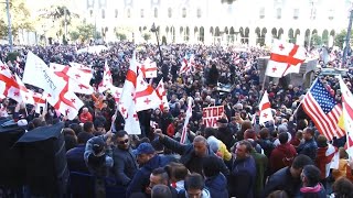 Thousands protest in Georgia demanding snap polls | AFP