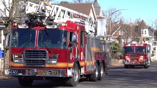 Hazleton Fire Department Deputy Chief 3, Ladder 1 & Rescue 3 Responding 11/8/22