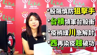 '20.07.28【蘭萱觀點】股飆慎防狙擊手　台積領軍台股衝　疫稍緩川急解封　西再染疫越破功