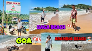 goa vlog || Baga beach ⛱️ || ARAMBOL beach 🏖️ || Goa ⛱️ full enjoy 🥳🤩 || @PandeyVlogs1