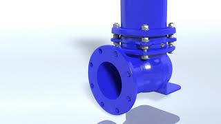 Animation of AVK dry barrel fire hydrant