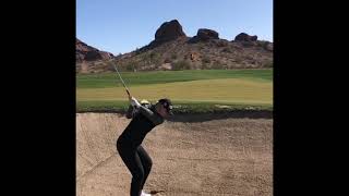 Olivia Mehaffey approaching, bunker shot, pitching and putting motivation. #ladiesgolf #ANWA