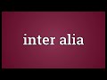 inter alia meaning