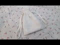 끈 매듭 없는 양면 레이스 스트링파우치 sewing string pouch