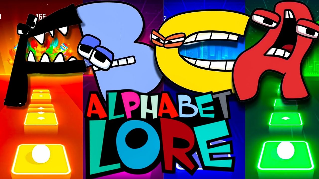 Alphabet Lore ( A - Z ) - Tiles Hop RDM RUSH #coffindance # ...