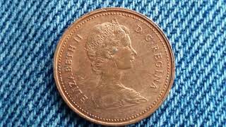 1981 1 CENT COIN (QUEEN ELIZABETH II 2ND PORTRAIT AT 39 YEARS OLD)