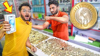 Buying iPhone 15 With Coins - Prank | 80,000 सिक्को से ख़रीदा आईफोन😂