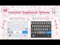 𓈒ּ⠀๋୨୧˚🎸(tutorial`s) keyboard iphoneX ver bold || *with sound