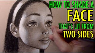 How to Shade a Face That's Lit from Two Sides: Narrated Tutorial