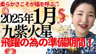 【占い】2025年1月九紫火星さん運勢「新しい年に向けて土台を固める1ヶ月✨上昇するための準備期間」全体・前半・中盤・後半・3つの開運アクション