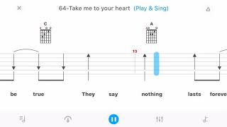【Take Me To Your Heart】-How to play on guitar Play & Sing-Easy Version