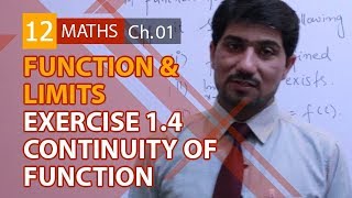 2nd Year Math, Ch 1 - Continuity of Functions Exercise 1.4 - 12th Class Maths