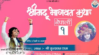 1-DAY !! Shrimad Bhagwat Katha- IN NEPALI !!-By Shri Sheetal Krishna Ji Maharaj II Vrindavan II